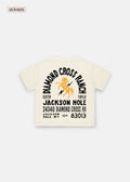 Vintage White | Diamond cross ranch kids white t-shirt