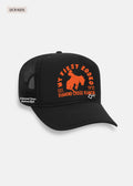 Black First Rodeo | Diamond cross ranch Kids Rodeo Trucker cap