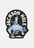 Soft Blue Horse on Black | Maverick Sticker