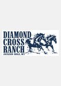 Blue on White | Horses Runnin Sticker