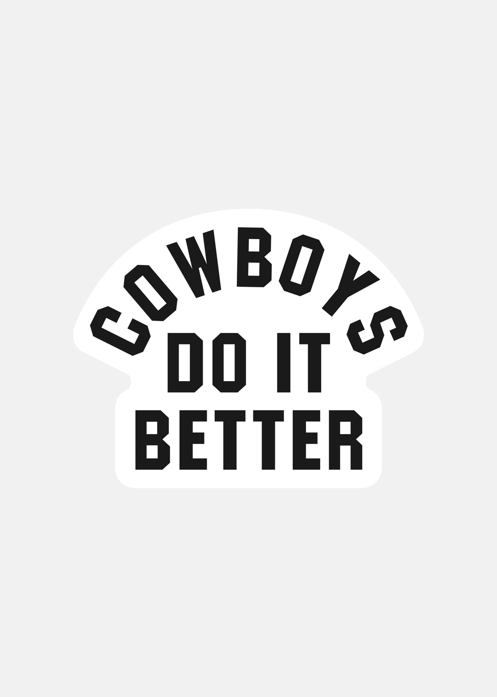 Black on White | Cowboys Do It Better