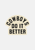 Black on Offwhite | Cowboys Do It Better