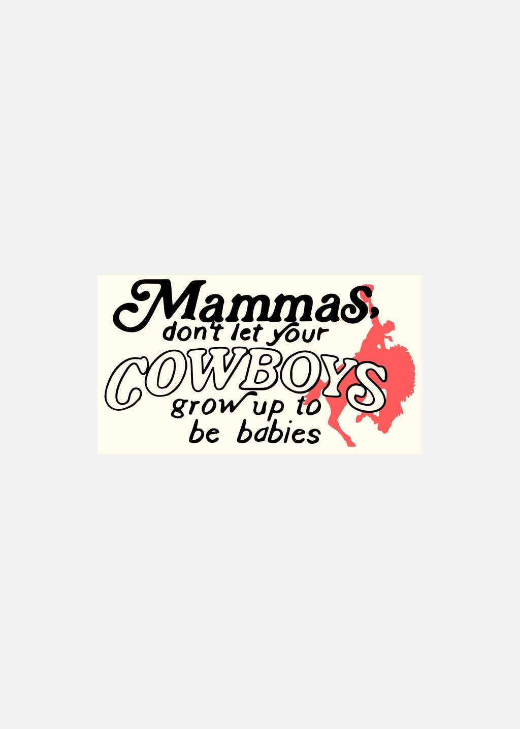 Cowboys Babies Sticker