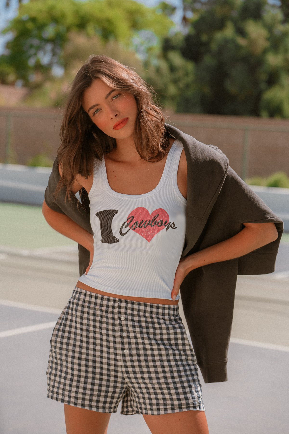 Retro Heart Cowboys | Tank Tops