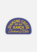 Blue and Yellow Sticker