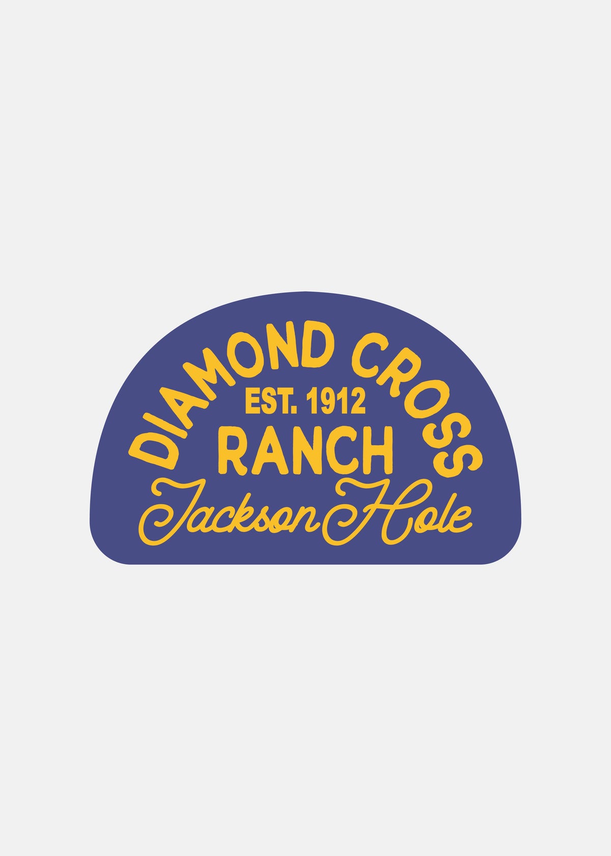 Blue and Yellow Sticker
