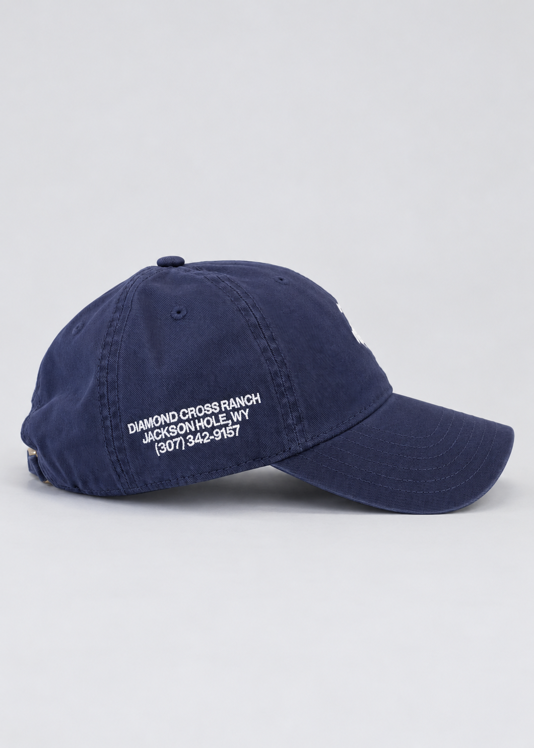 Navy + White Logo | Diamond cross ranch dad caps
