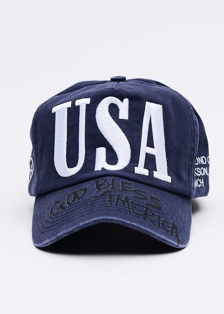Navy | USA 250 Caps