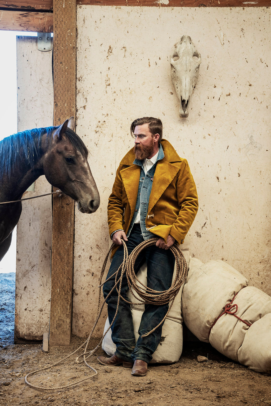 Gold | Corduroy Cowboy Jacket