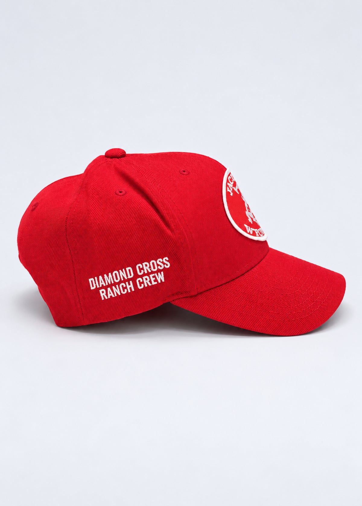 Red | Diamond Cross Ranch Patch Hat