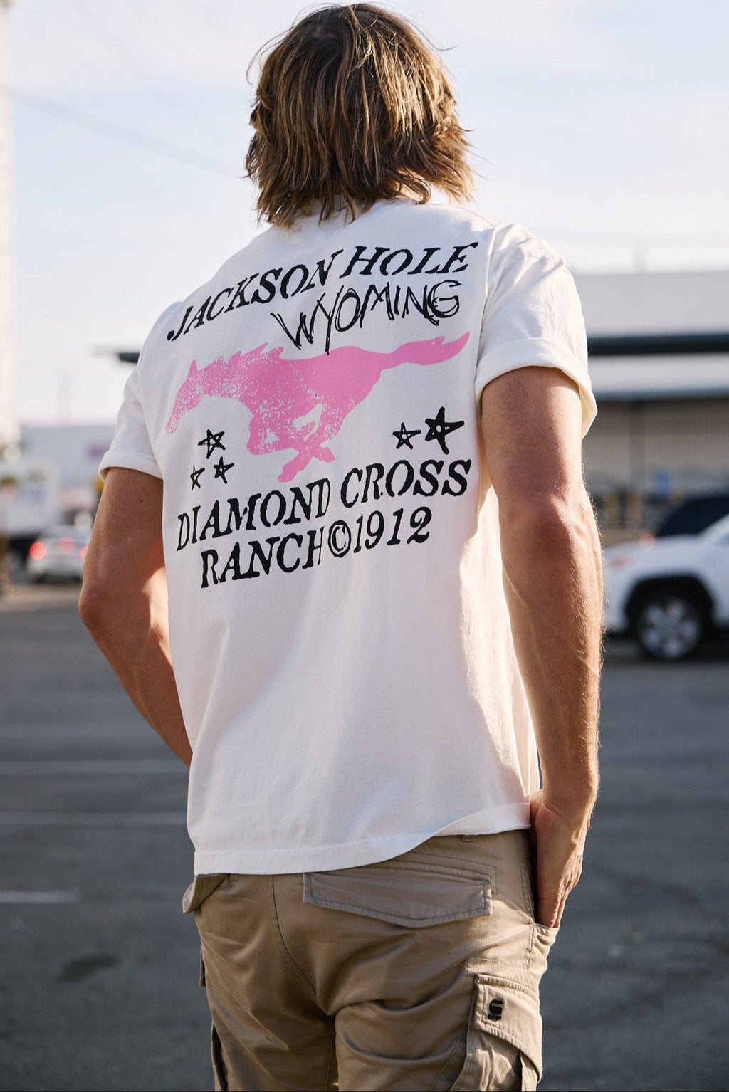 Vintage White | Diamond Cross Ranch Runnin T-Shirt