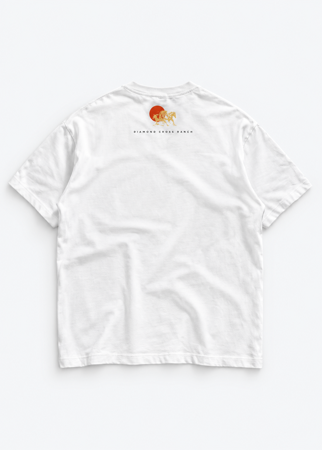 White | Diamond Cross Crest Tshirt Unisex