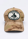 Tan Camo + Green Patch | Diamond Cross Ranch Camo Patch Hat