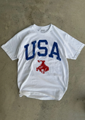 USA White | Diamond cross ranch USA Collection t-shirts