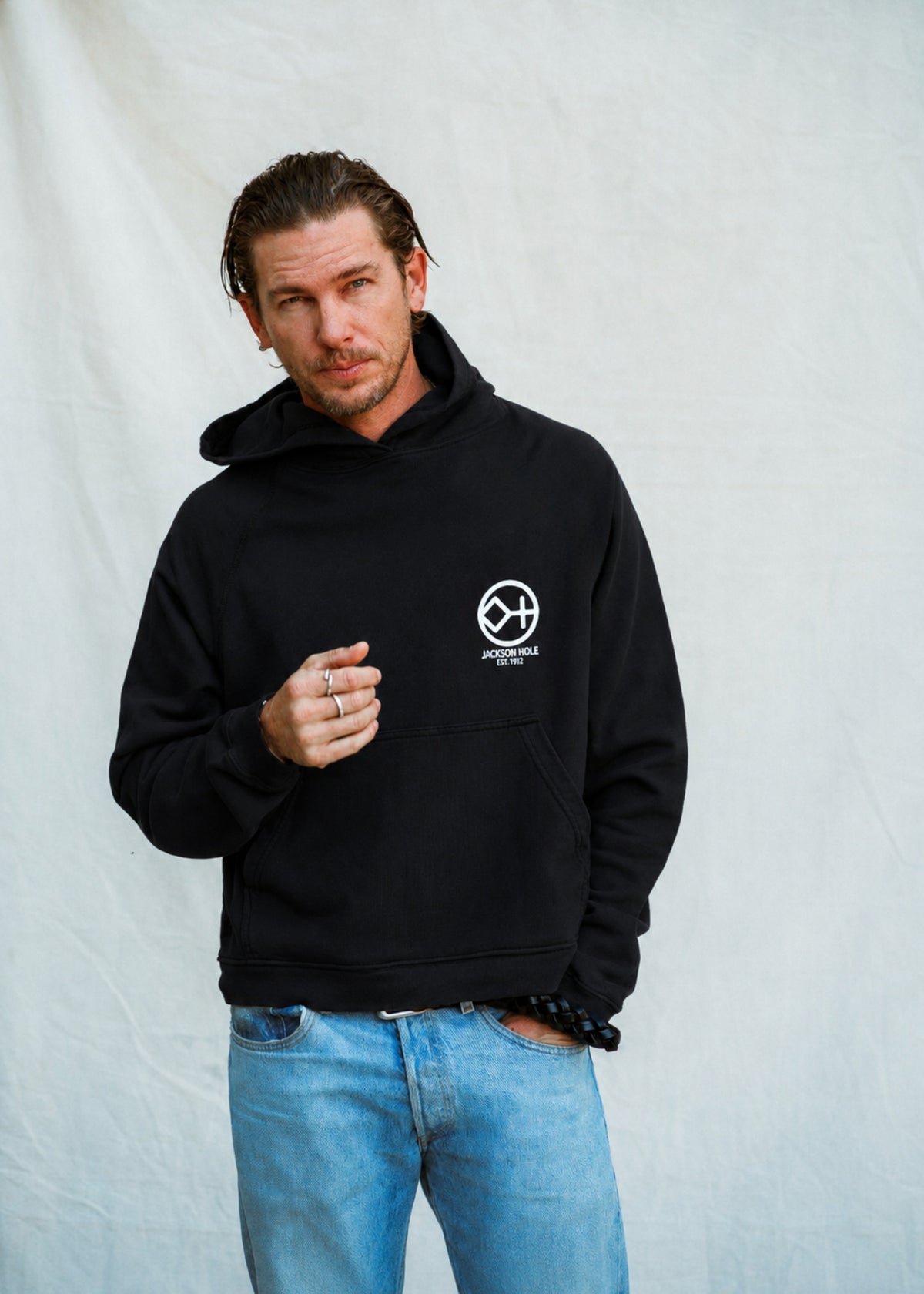 Black | Phone # Hoodie