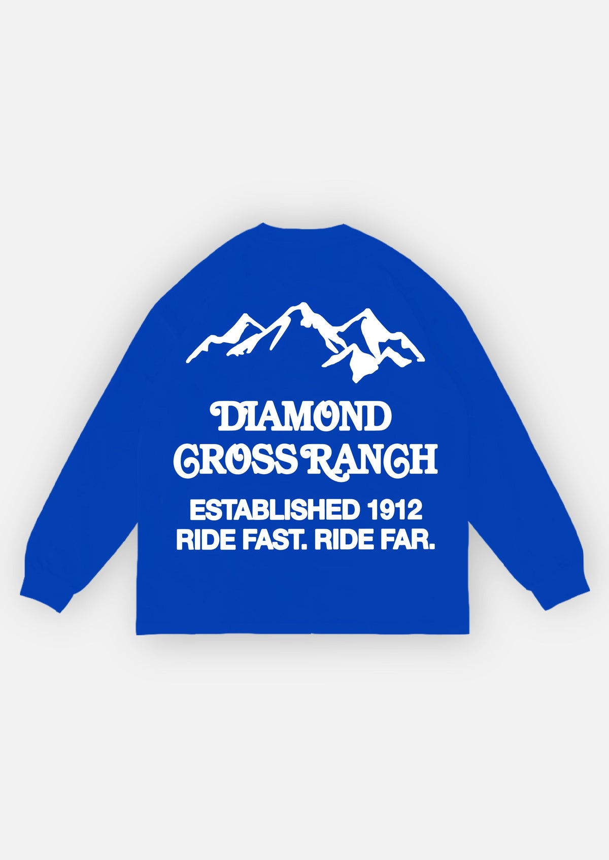 Blue | Diamond Cross Ranch Yellowstone Wyoming Blue Trailblazer Longsleeve