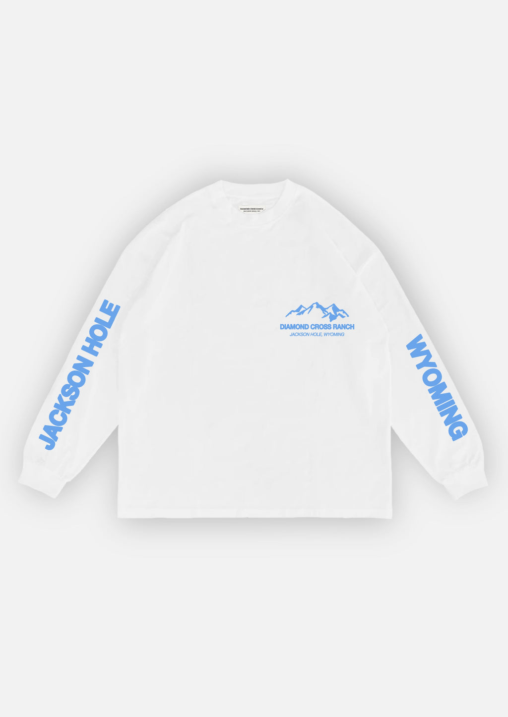 White | Diamond Cross Ranch Yellowstone Wyoming White Trailblazer Longsleeve