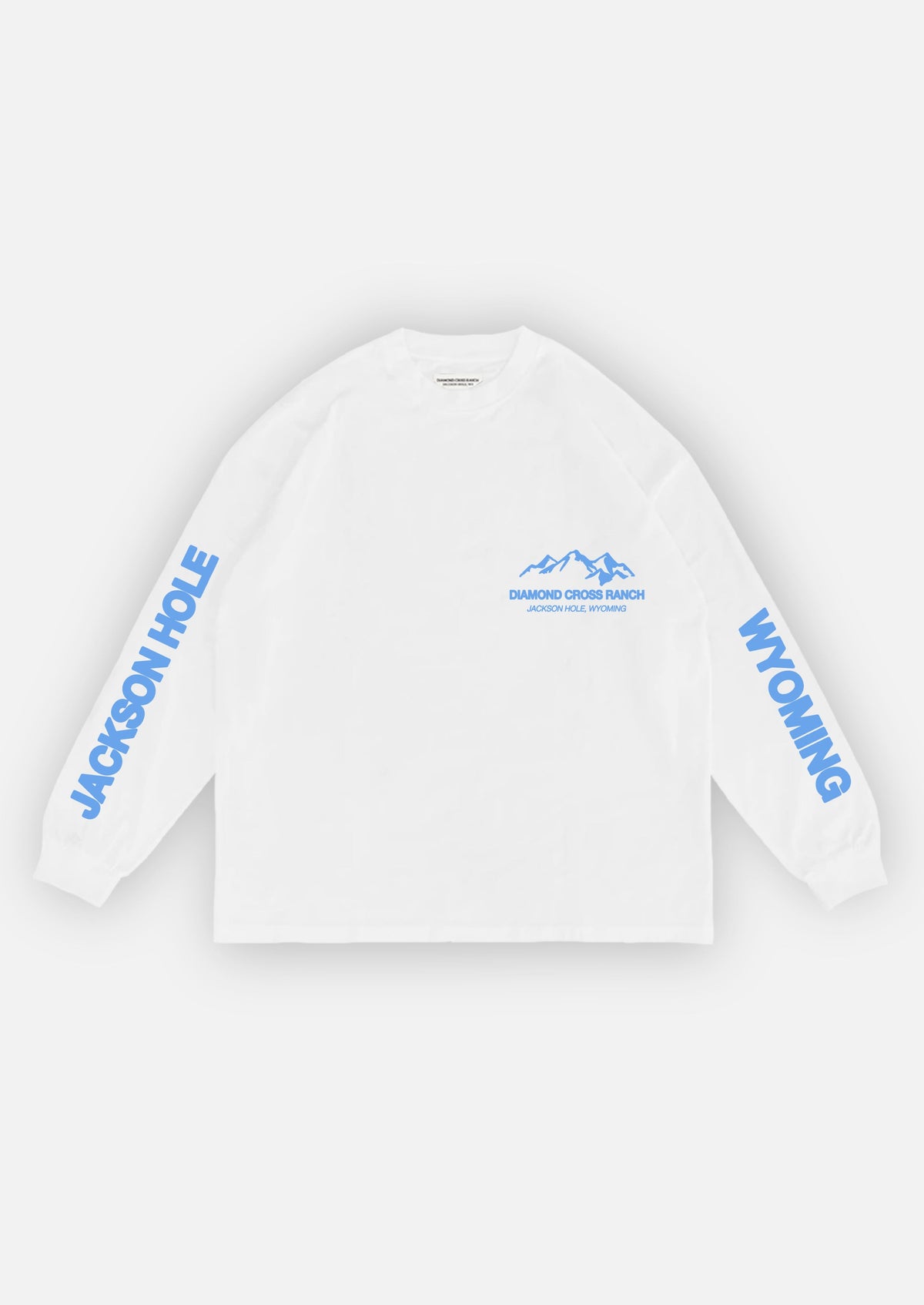White | Diamond Cross Ranch Yellowstone Wyoming White Trailblazer Longsleeve