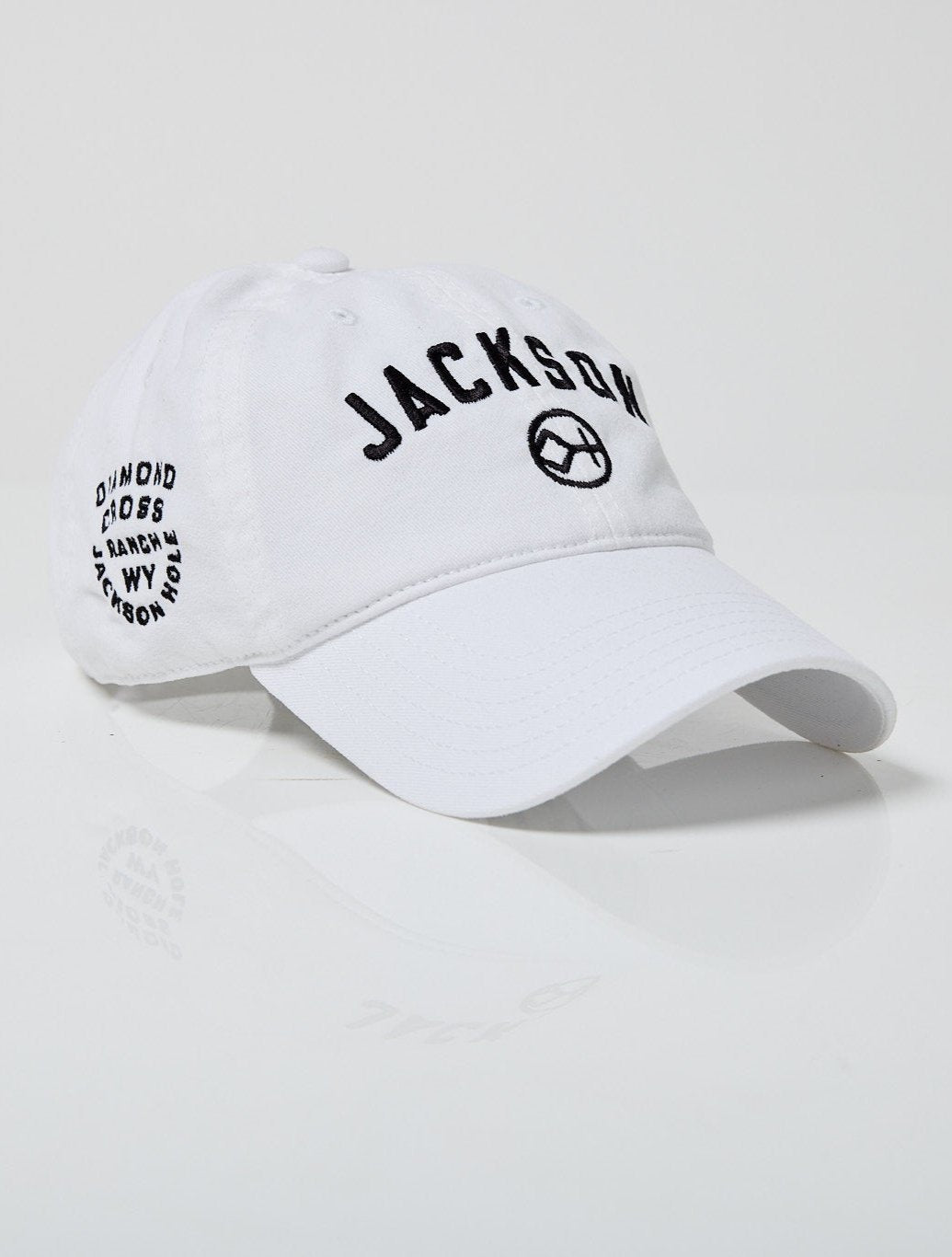White Jackson Hole | Diamond cross ranch dad caps