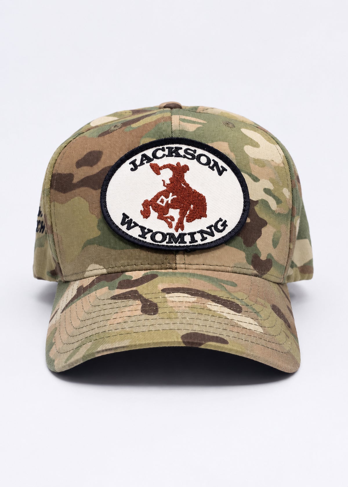 Tan Camo + Navy and Red Patch | Diamond Cross Ranch Camo Patch Hat
