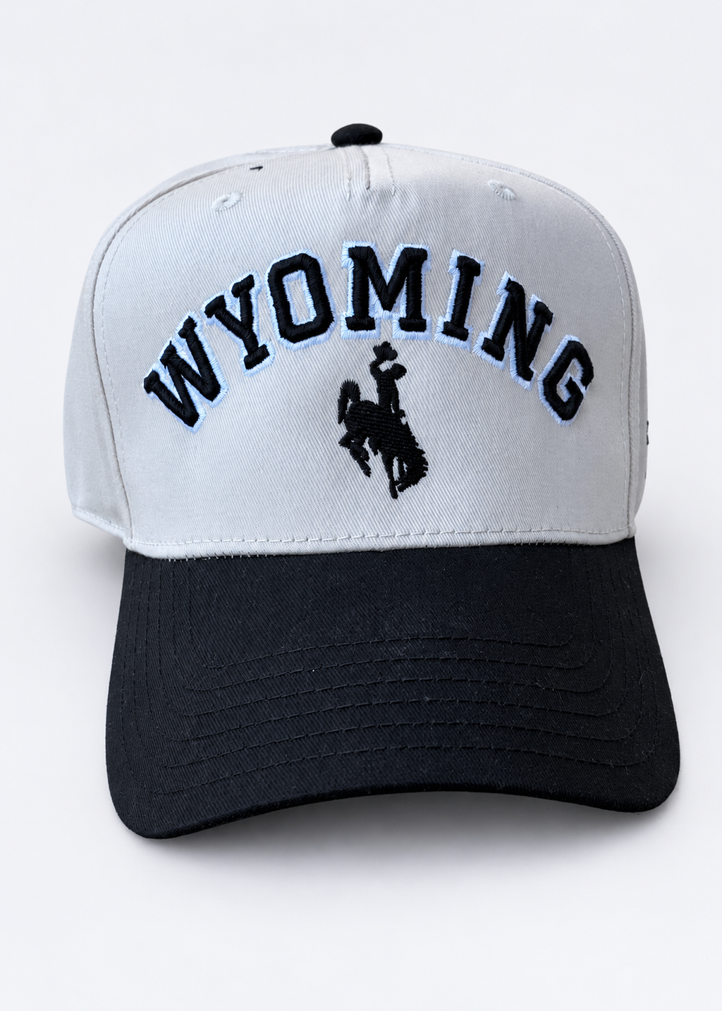 Offwhite and Black | Diamond cross ranch Wyoming Trucker cap