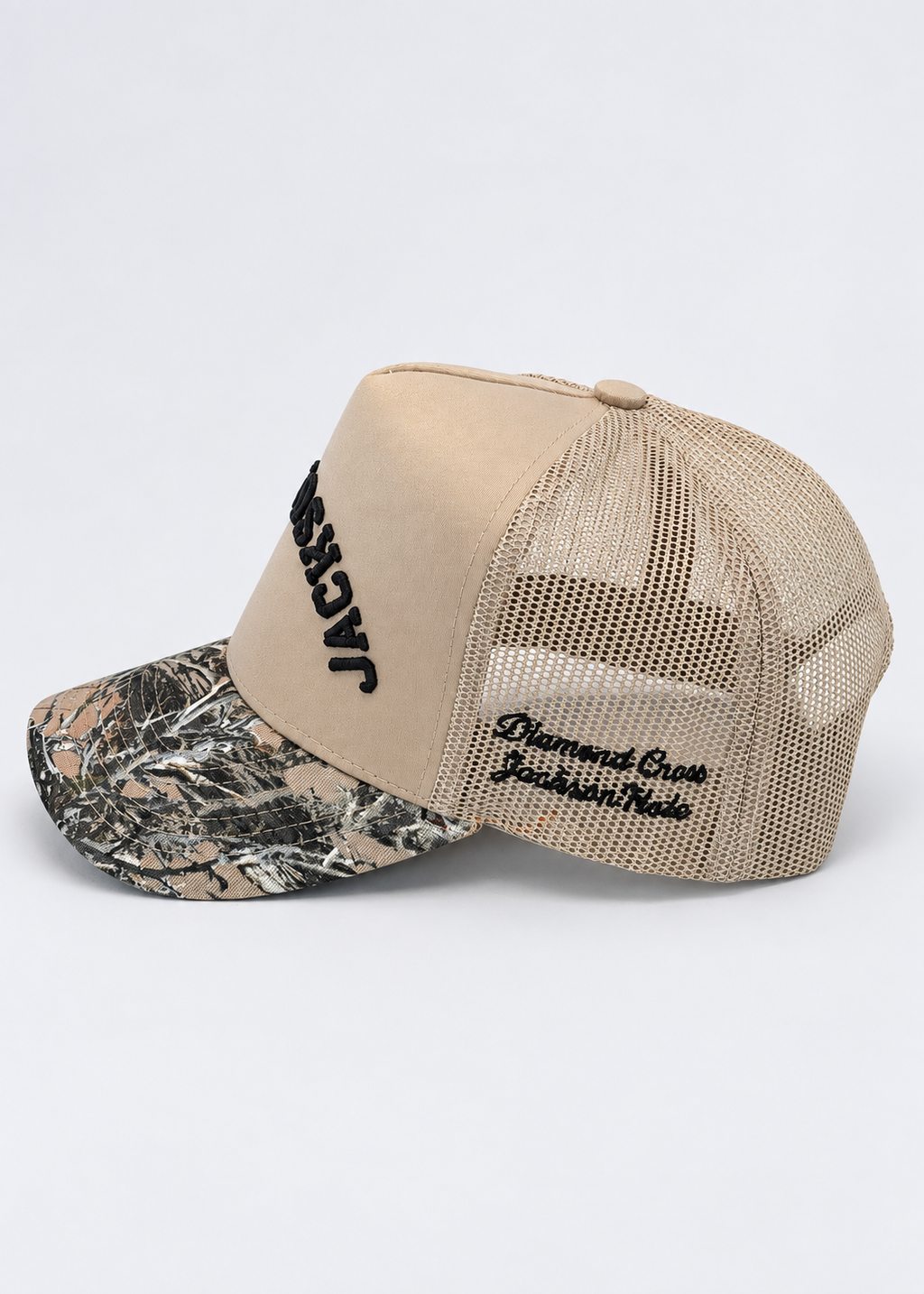 Tan and Black | Jackson Camo Trucker