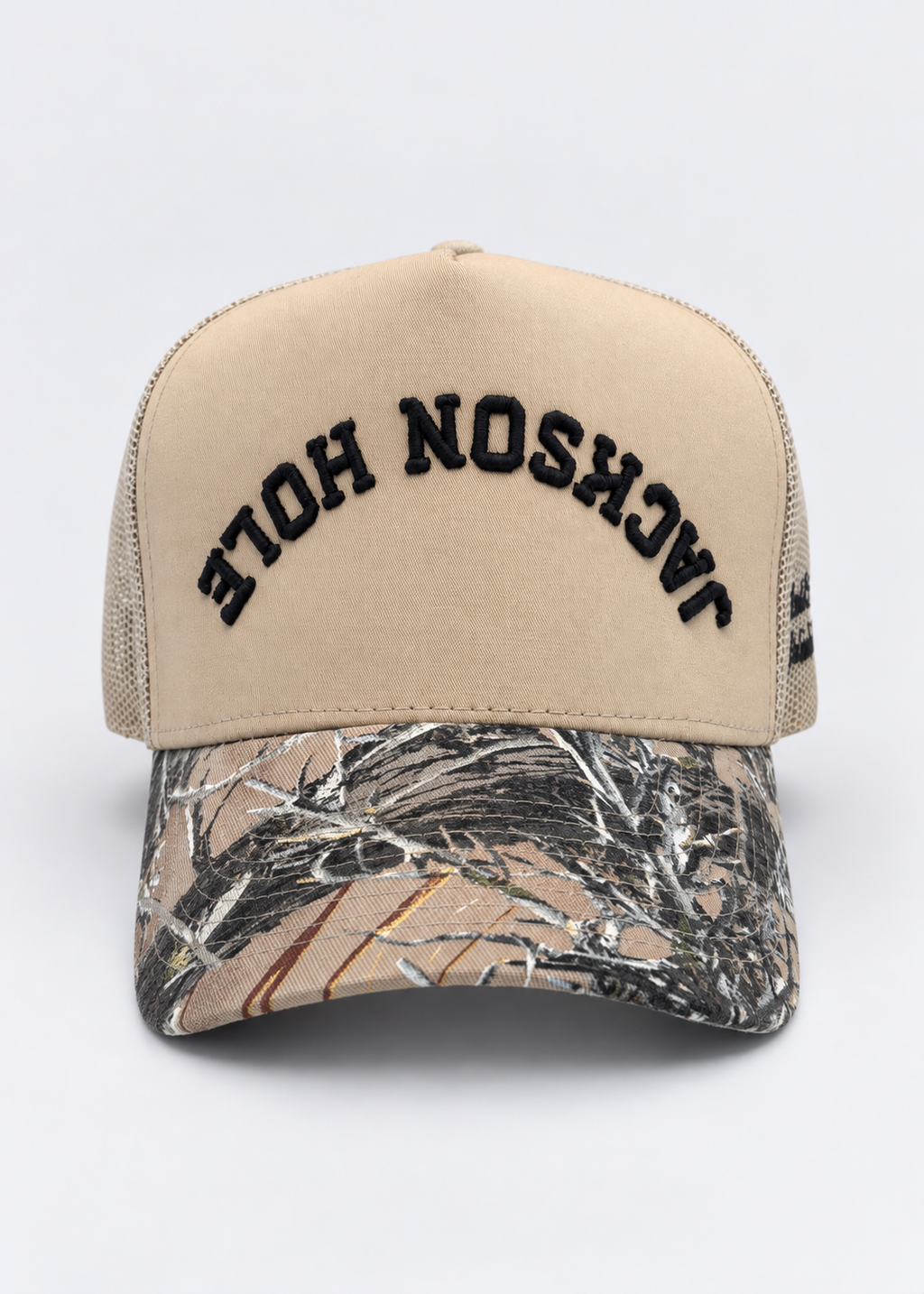 Tan and Black | Jackson Camo Trucker