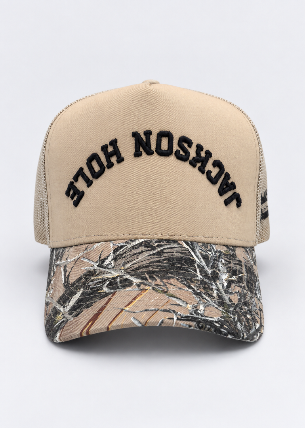 Tan and Black | Jackson Camo Trucker