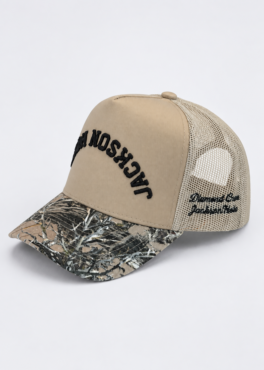 Tan and Black | Jackson Camo Trucker