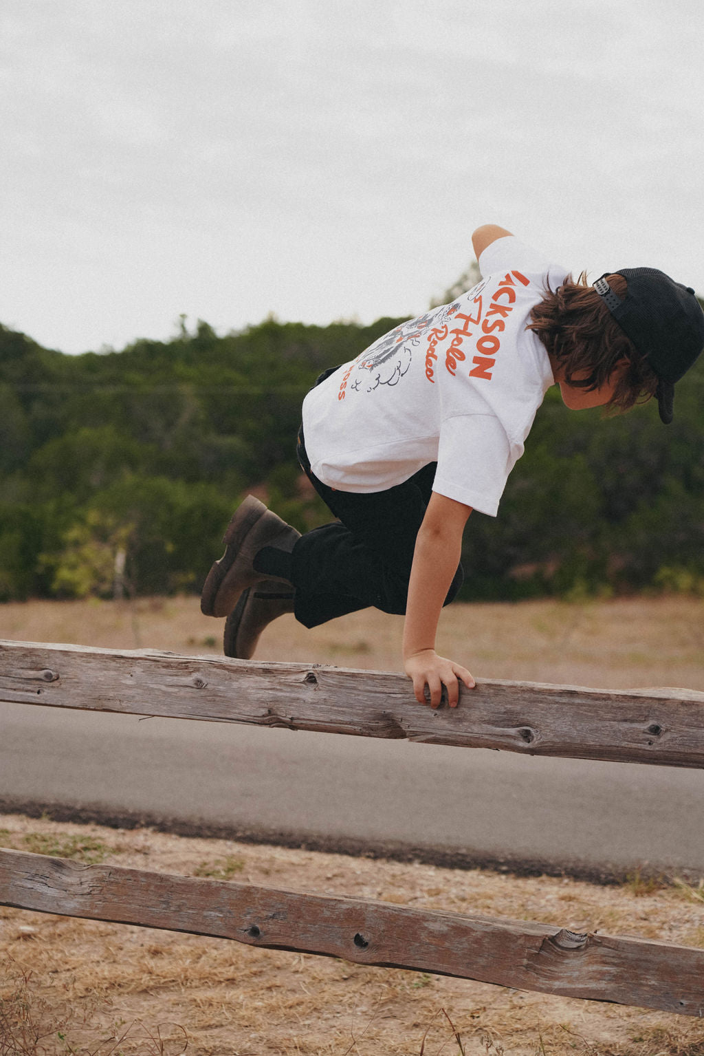 White | Diamond cross ranch Jackson Rodeo Kids tees