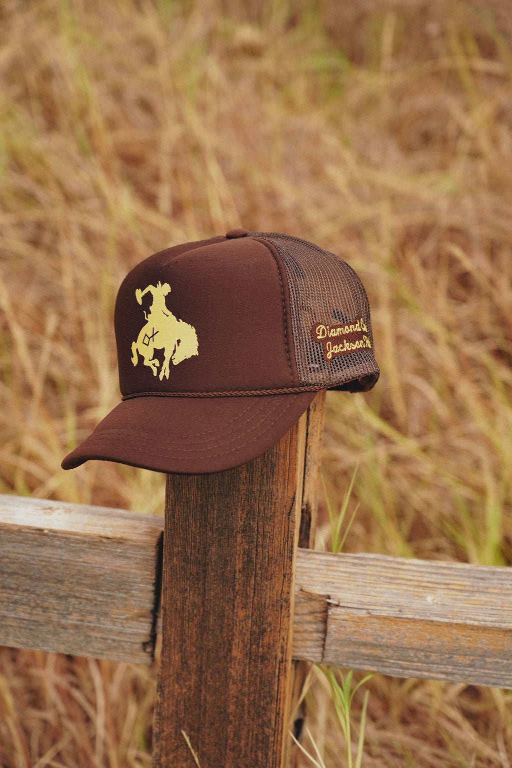 Brown & Yellow | Kids Trucker Hat