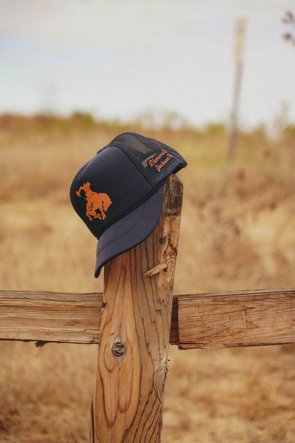 Navy & Orange | Kids Trucker Hat