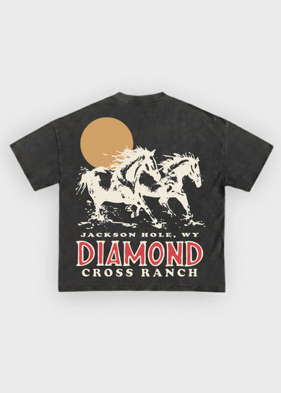 Faded Black | Diamond Cross Ranch Jackson Wild T-Shirt