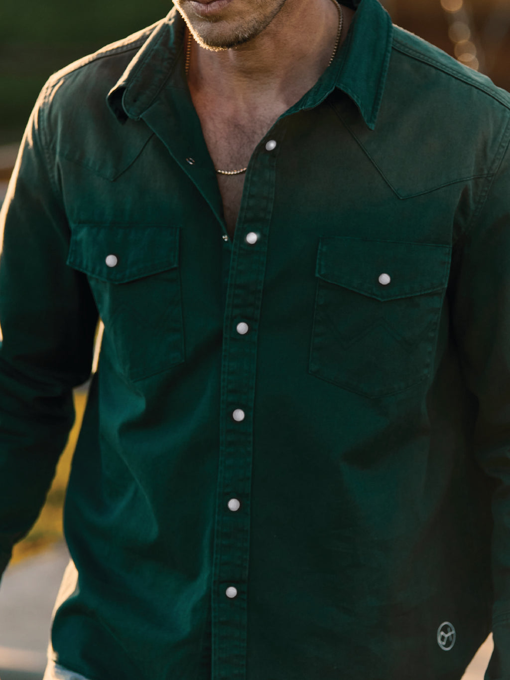 Sun Faded Forrest Green | Sun Faded Cowboy Shirts