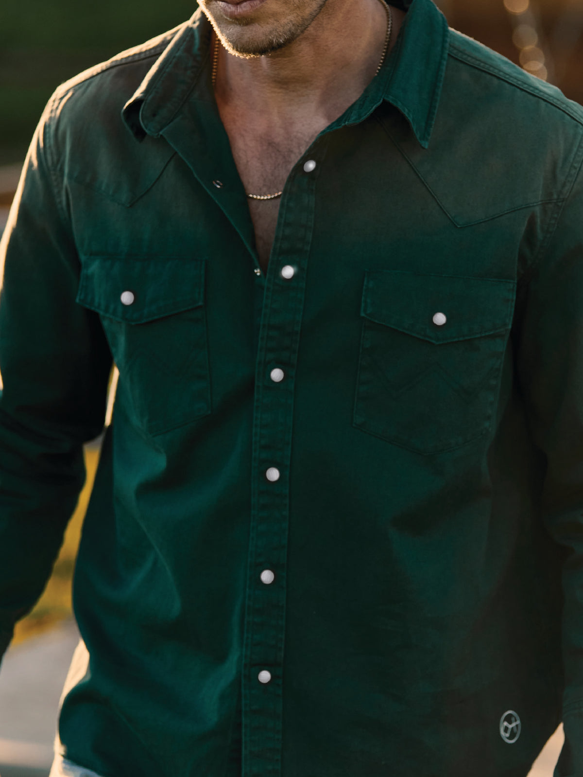 Sun Faded Forrest Green | Sun Faded Cowboy Shirts