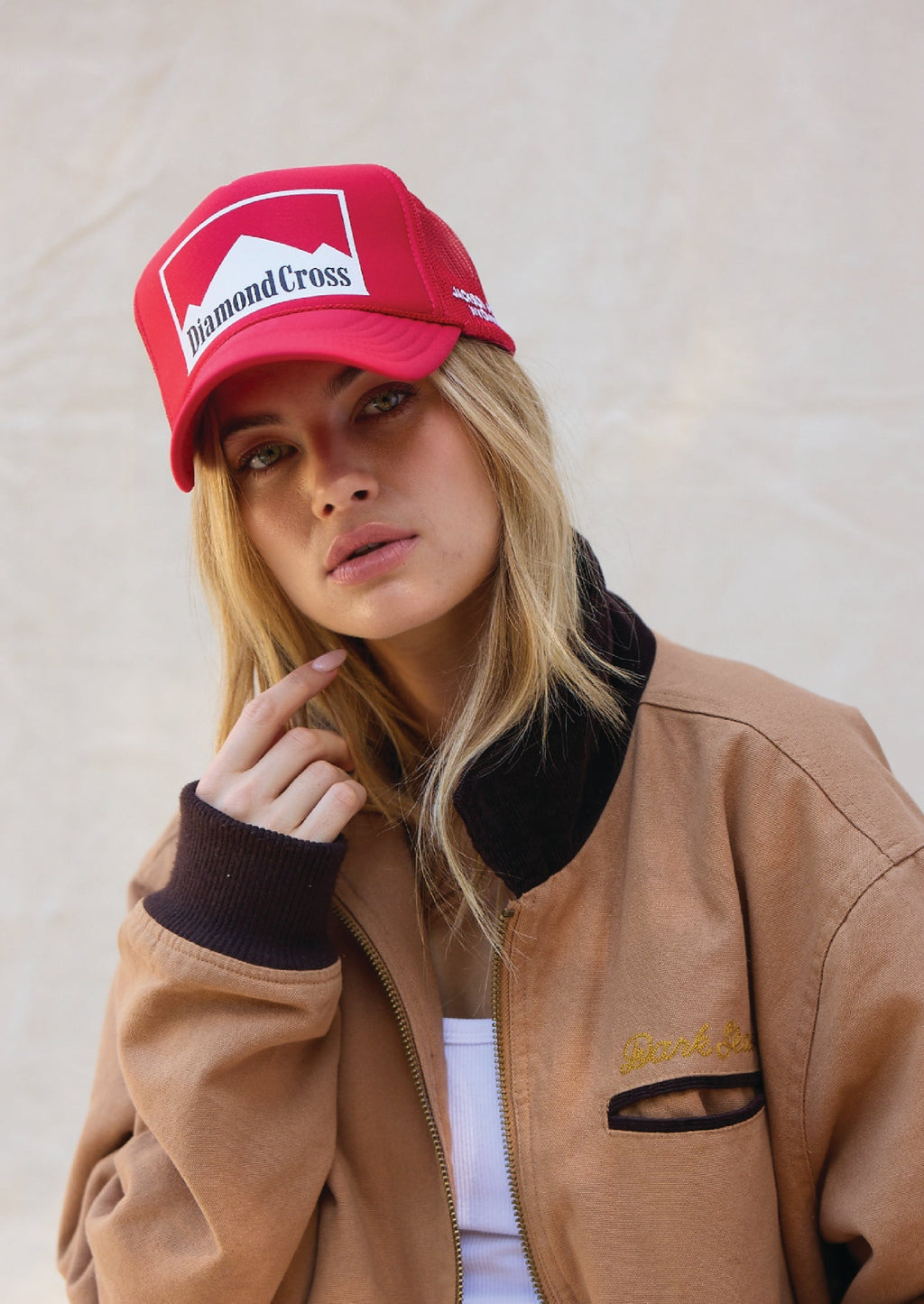Red Cap & White Logo | Diamond Cross Ranch Marlboro Man Wyoming Cowboy Hat