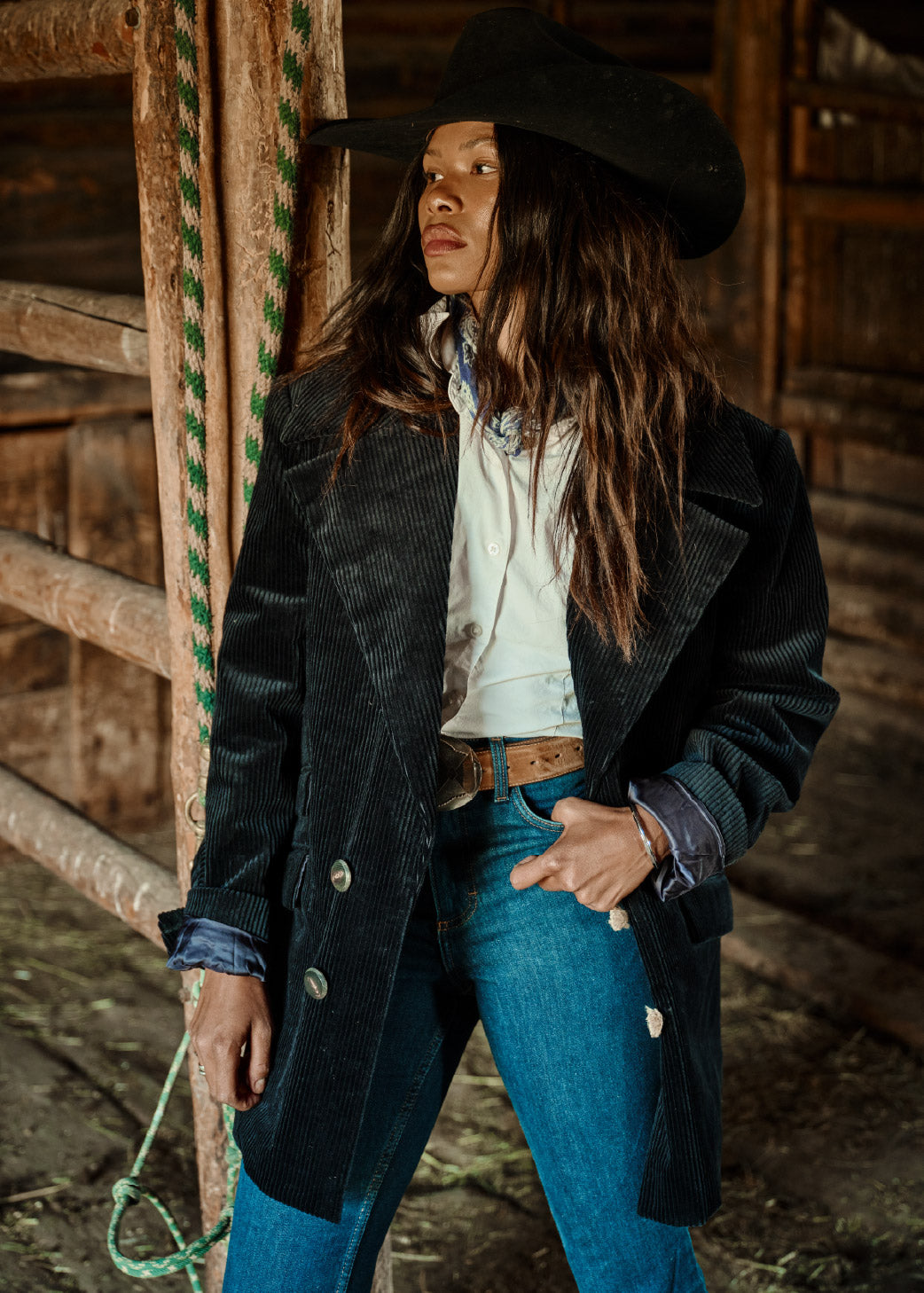 Navy | Corduroy Cowboy Jacket