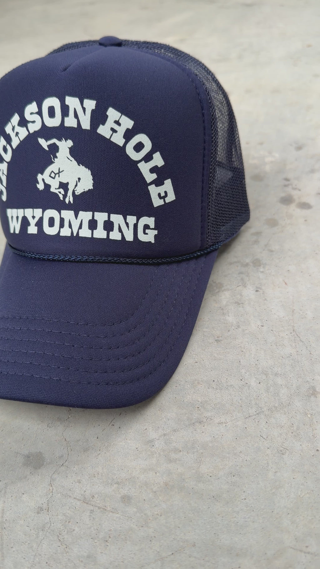 Navy Jackson Hole Cowboy | Icon Trucker Hat