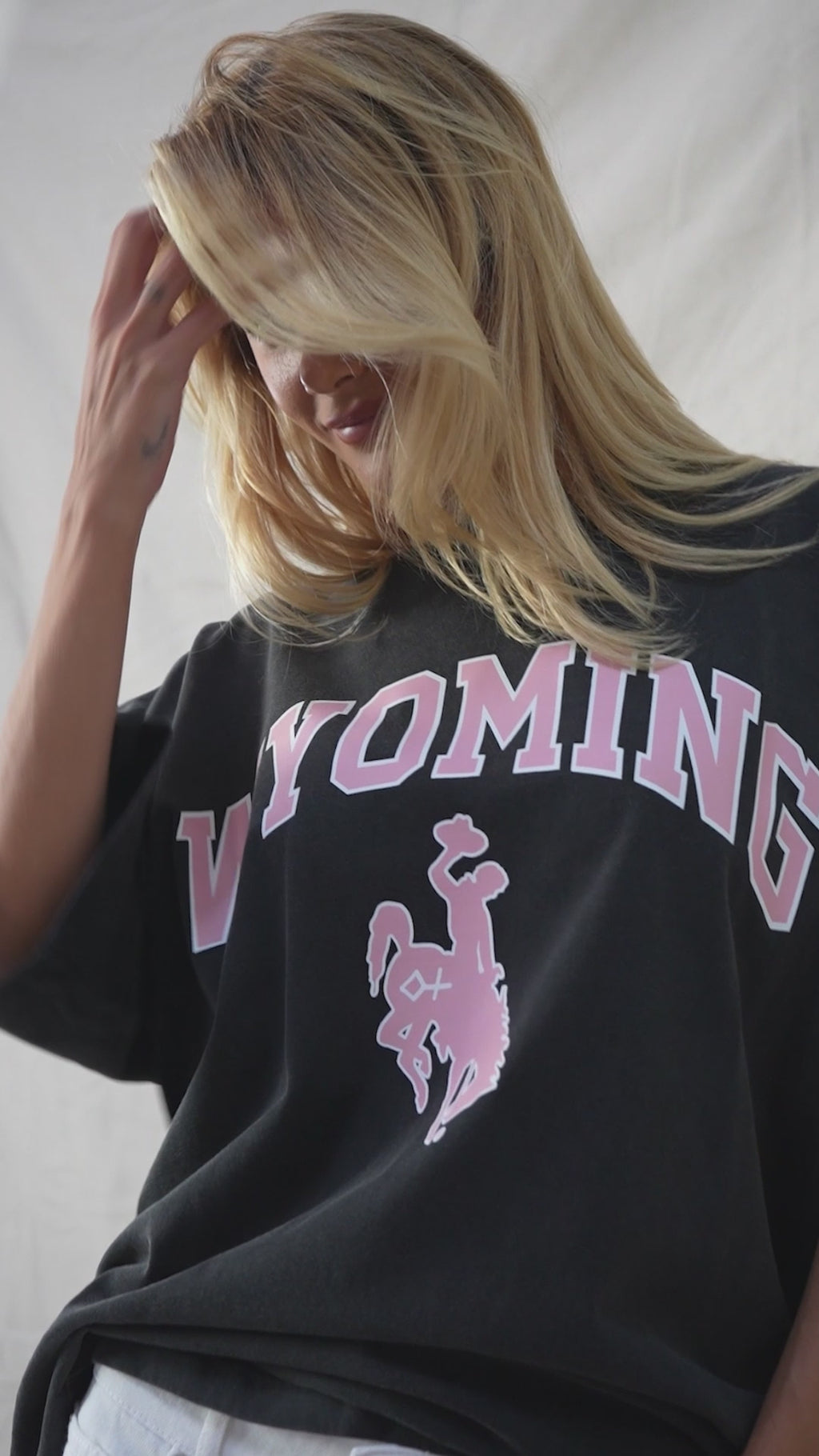 Faded Black + Rose | Wyoming Icon Tee