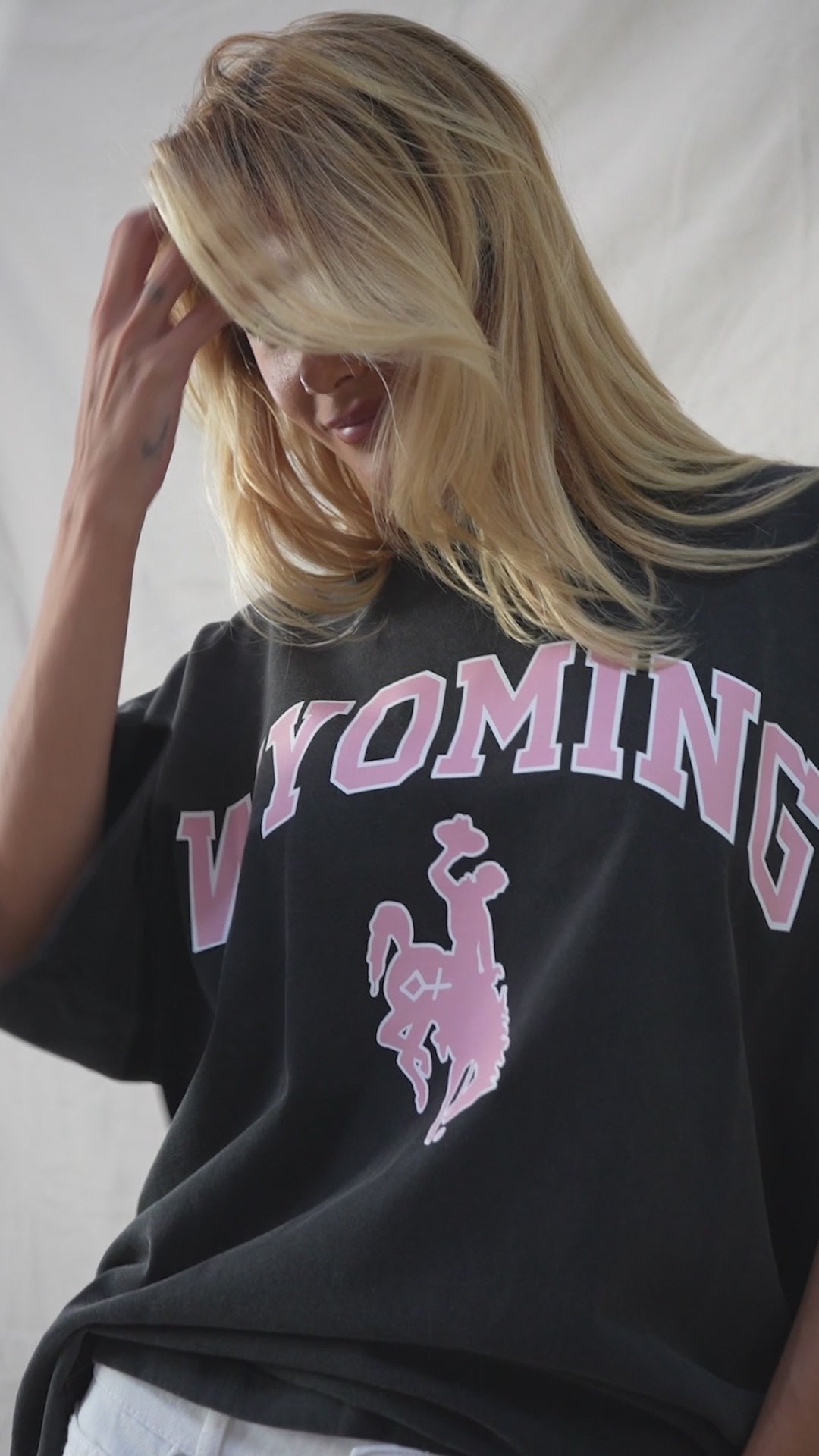 Faded Black + Rose | Wyoming Icon Tee