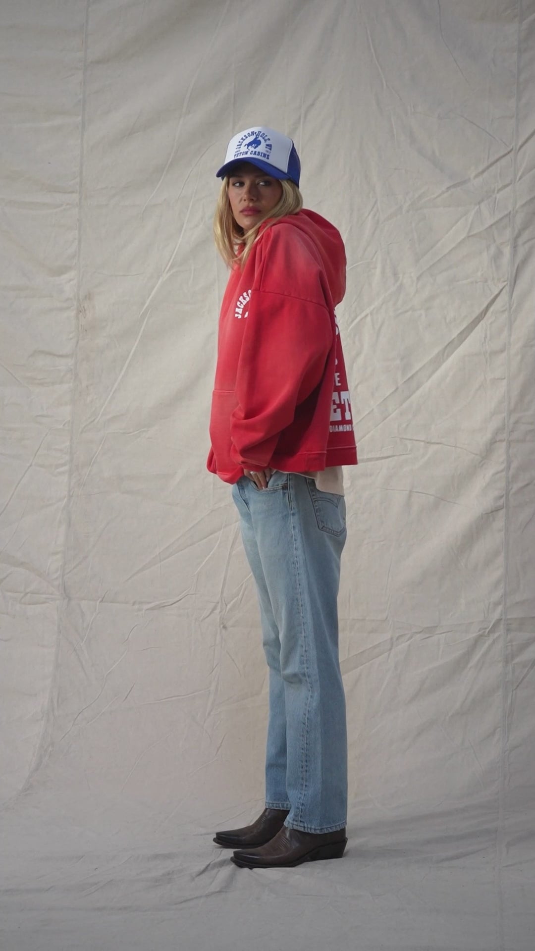 Sun Faded Buckin Hoodie