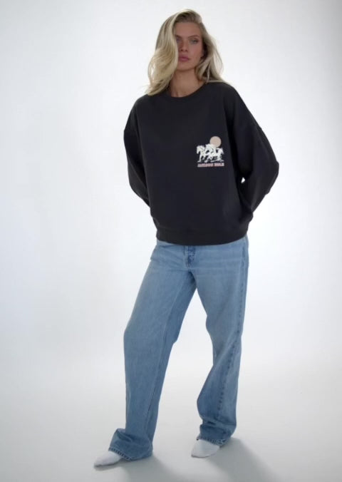 Midnight Black Crewneck | Jackson Wild