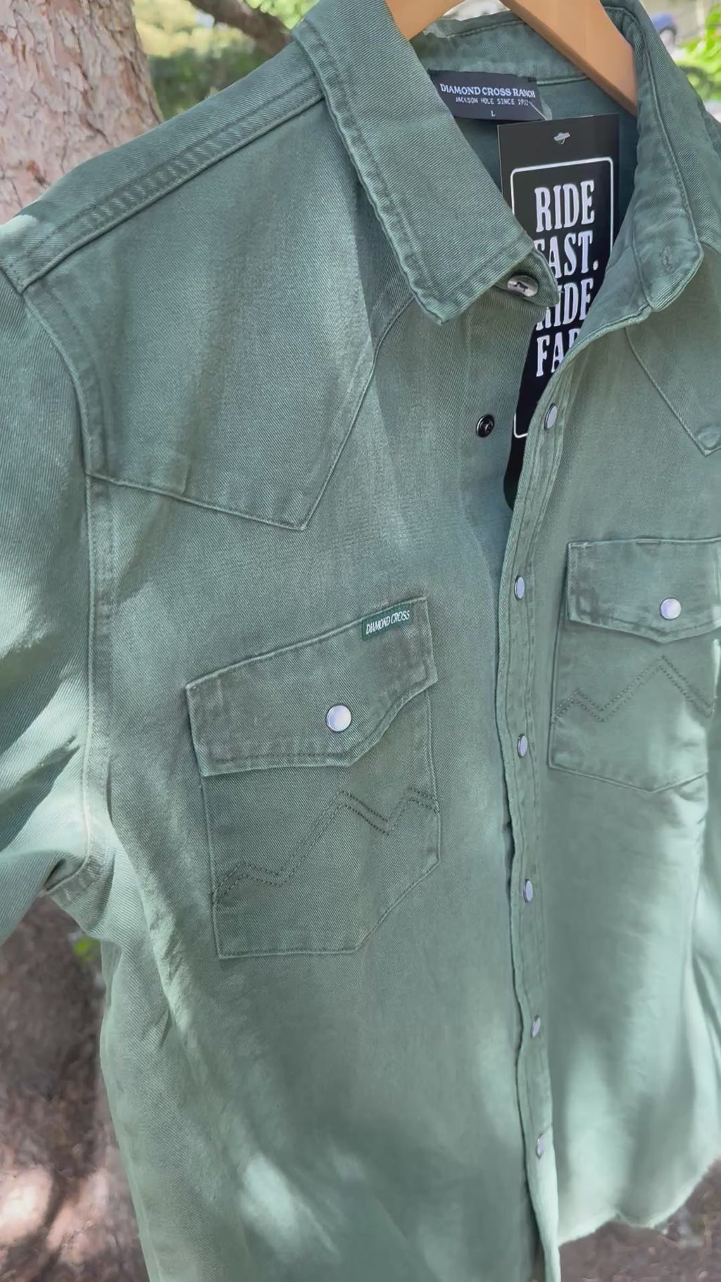 Sun Faded Forrest Green | Sun Faded Cowboy Shirts