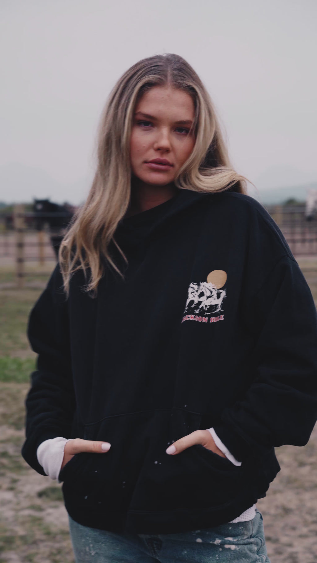 Sunfaded Black Hoodie | Jackson Wild