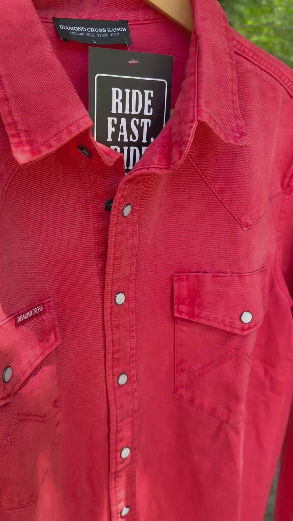 Sun Faded Red | Sun Faded Cowboy Shirts