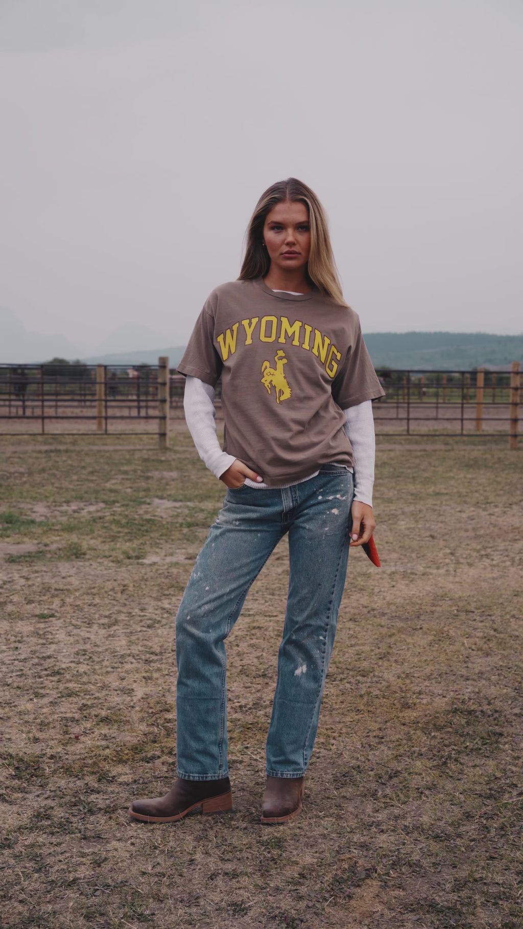 Vintage Brown | Wyoming Icon Tee