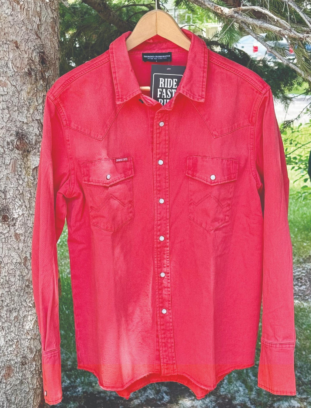 Sun Faded Red | Sun Faded Cowboy Shirts