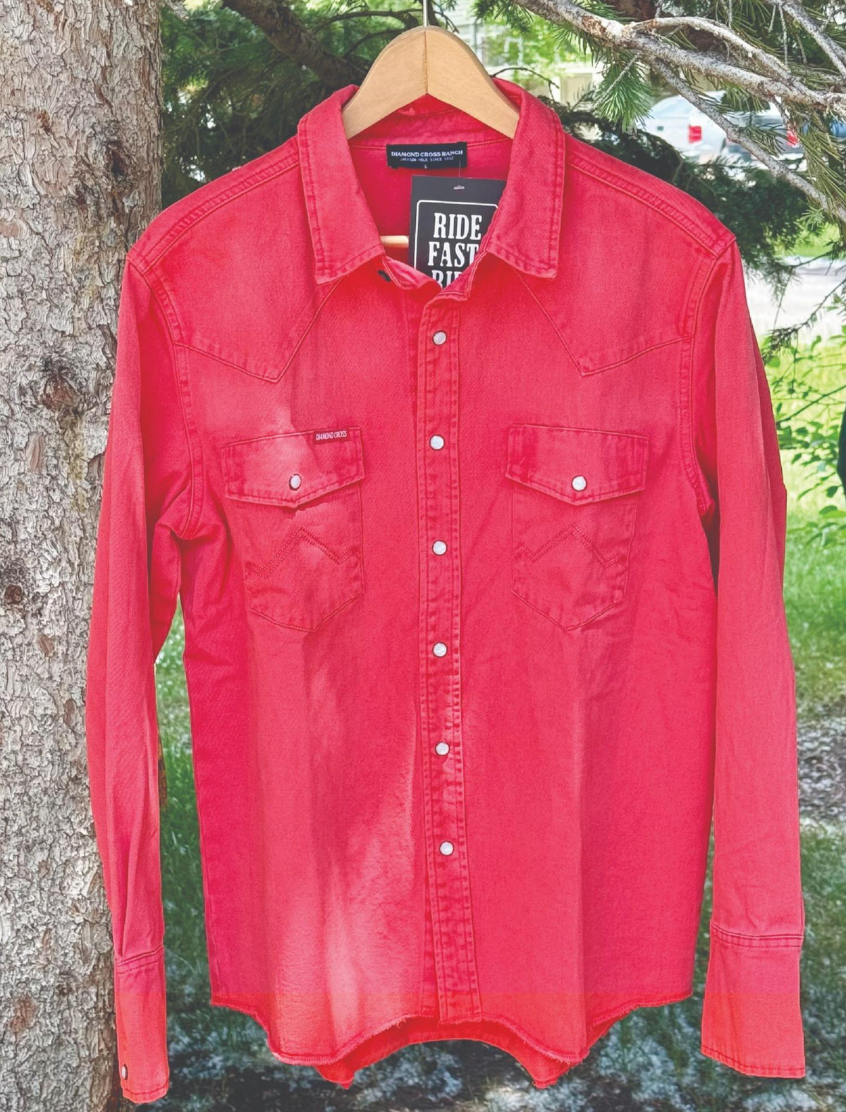 Sun Faded Red | Sun Faded Cowboy Shirts