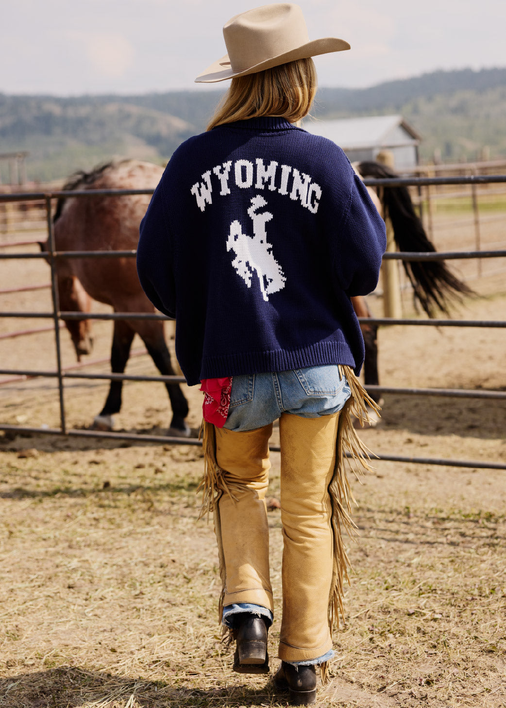 Navy & White (Preorder) | Wyoming Zip Sweater (Preorder)