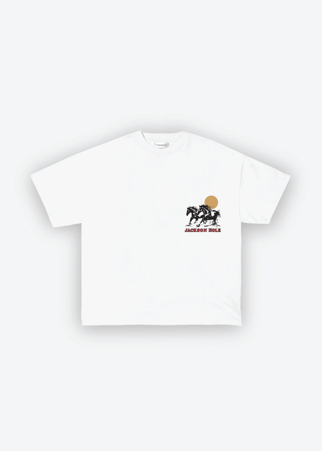 Bright White | Diamond cross ranch Jackson Wild white t-shirt